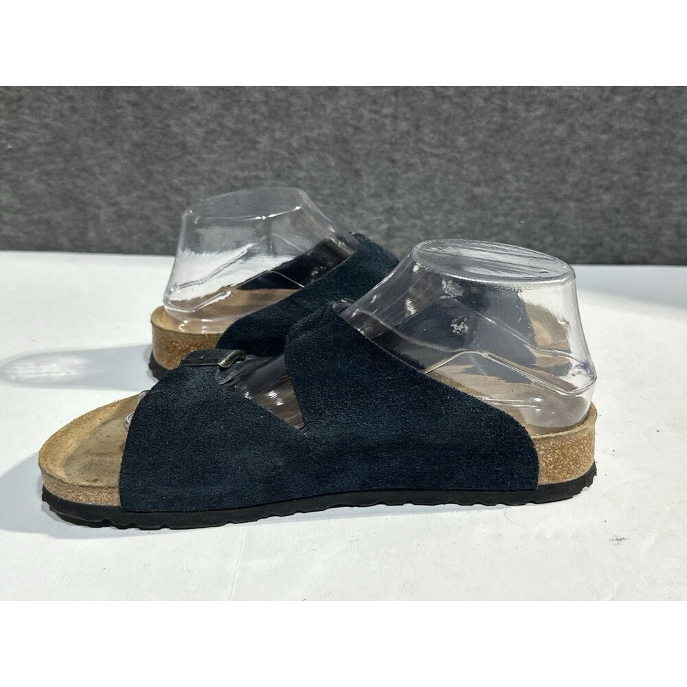 Birki’s Birkenstock Arizona Sandals Black Suede Buckles Women’s EU 39 US 8 N - Picture 6 of 10